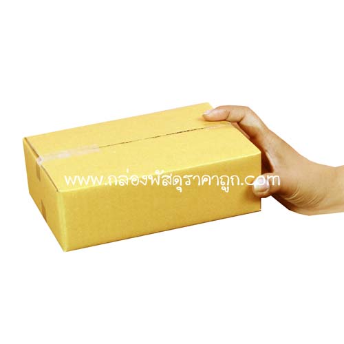 กล่องพัสดุ ฝาชน เบอร์ A ขนาด 14X20X6 ซม (ไม่มีสกรีน)