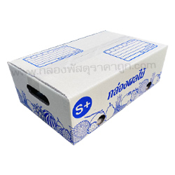 กล่องพัสดุ ฝาชน เบอร์ S+ (ผลไม้) 24x37x14 ซม.(5 ชั้น)