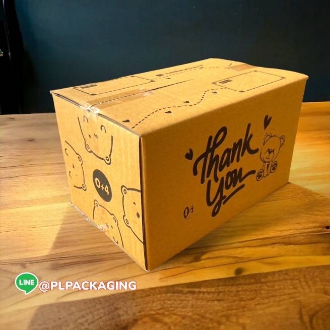 กล่อง Thank You  เบอร์ 0+4  ขนาด 11X17X10 ซม.