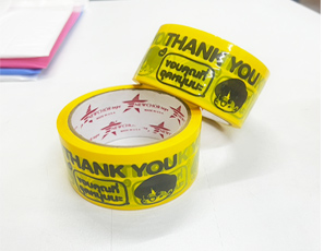เทปกาว สีเหลือง (เด็ก) 45 หลา (Thank you)